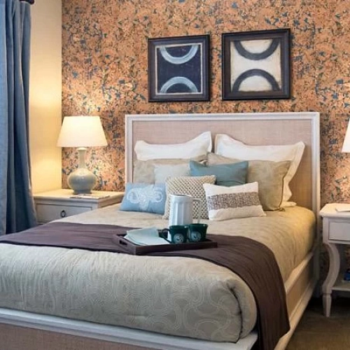 MONTE BLUE ПРОБКОВОЕ ПОКРЫТИЕ CORKSTYLE ПРОБКОВЫЕ ПАНЕЛИ ДЛЯ СТЕН WALL DESIGN